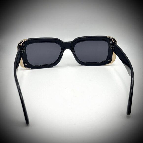ANTHROPOLOGIE - I-SEA Ali Gold-Plated Black Sunglasses